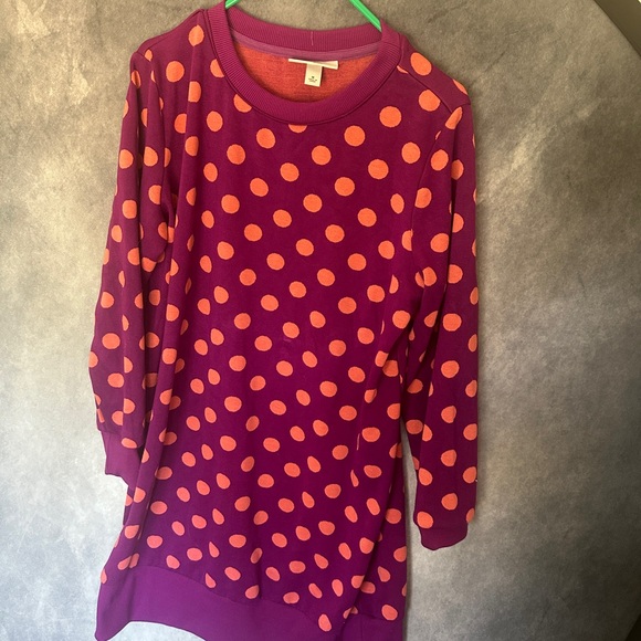 Victor Glemaud for Target Vibrant Purple Dress with Orange Dots Size Medium - Picture 1 of 3